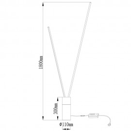 Mantra, Mantra Pie VERTICAL De Salón LED Dimable 7346