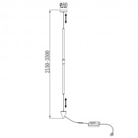 Mantra, Mantra Pie VERTICAL De Salón LED Dimable 7351