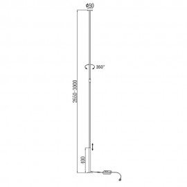 Mantra, Mantra Pie VERTICAL De Salón LED Dimable 7353