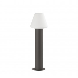 Faro Mistu Baliza Gris Oscuro H610 1xE27 Max 15W 74434B-02