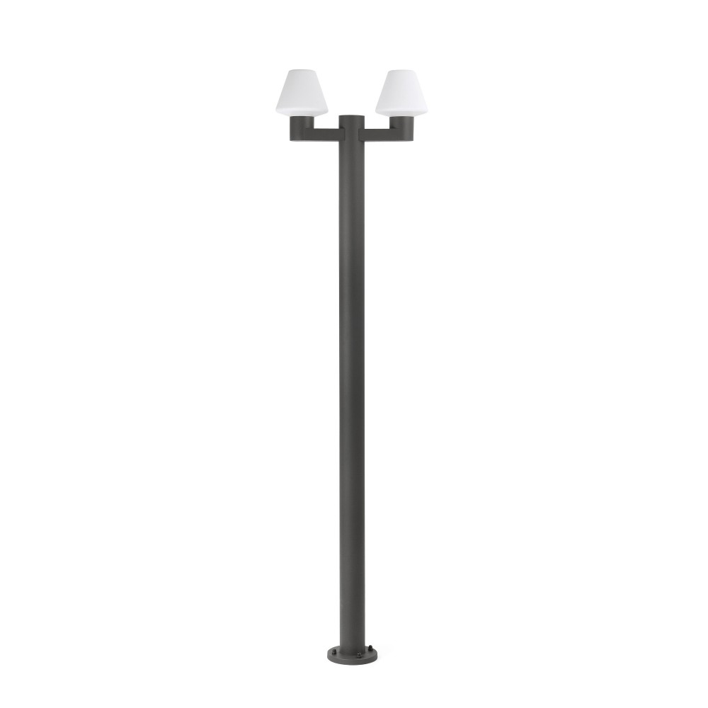 Faro, Faro Mistu Farola Gris Oscuro 2xE27 Max 15W 74435F2-02