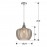 Lampara 1L Spiga Smoke 24Ø 747011