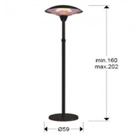 Schuller, Estufa De Pie Heat Vulcan 2100W 748261