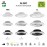 Mantra Ventilador ALISIO XL Blanco DC 58W Led 95W Mando 7490