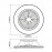 Mantra Ventilador ALISIO XL Negro DC 58W Led 95W Mando 7492