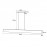 Mantra Lampara Lineal LED 38w 3000k 110º Hanok Negro 7546