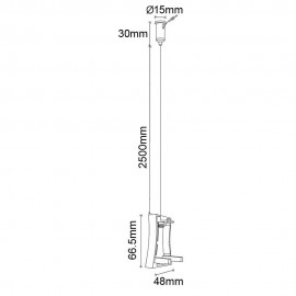 Mantra, Mantra Tapa Lateral Blanca con Cable Fijacion Hanok Blanco 7550