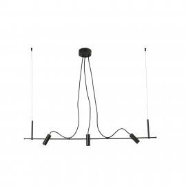 Faro Clap Colgante Lineal Negro 3x6w 3000k 38°