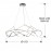 Lampara Led Molly 110Ø Cromo Dim 763585D
