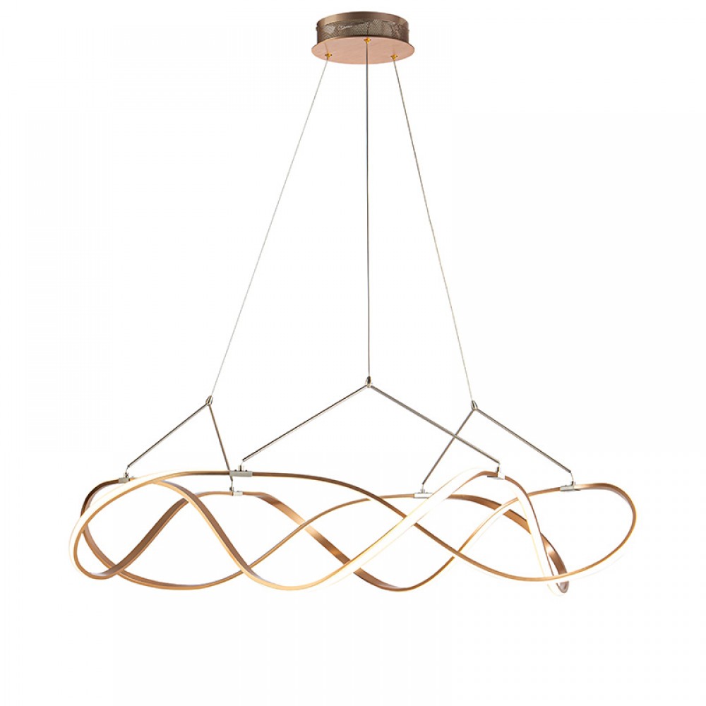 Schuller, Lampara Led Molly 110Ø Oro Rosa Dim 763592D