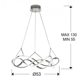 Schuller, Lampara Led Molly 53Ø Cromo 763824