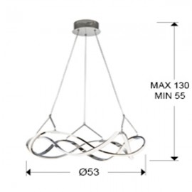 Schuller, Lampara Led Molly 53Ø Cromo Dim 763824D