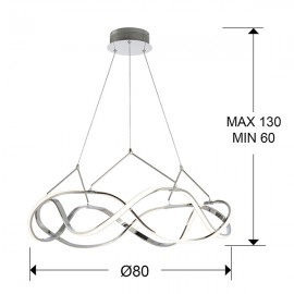 Schuller, Lampara Led Molly 80Ø Cromo 763950