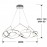 Lampara Led Molly 80Ø Cromo Dim 763950D
