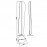 Mantra Pie de Salon LED 30w 3000k Bianca Blanco 7769