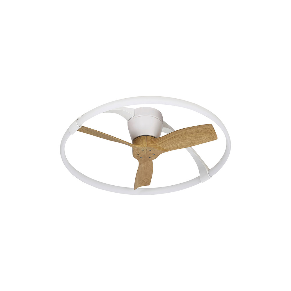 Mantra, Mantra Ventilador LED Pequeño - Blanco - Madera Nepal Mini Blanco- Madera 7803