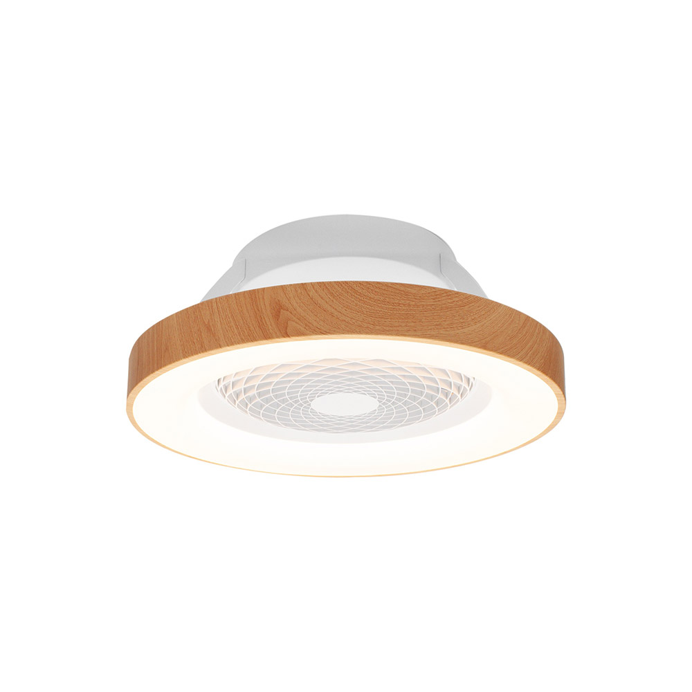 Mantra, Mantra Plafon-ventilador LED Pequeño - Blanco - Madera Tibet Mini Madera-blanco 7806