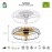 Mantra Plafon-ventilador LED - Negro - Madera Nature Negro - Madera 7808