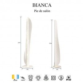 Mantra, Mantra Pie de Salon LED 20w 3000k Pequeño Bianca Blanco 7838
