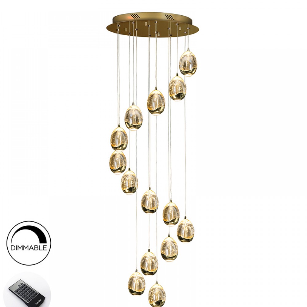 Schuller, Lampara Led Rocio Oro 14L Dimable 785648B
