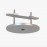 Mantra BASE Empotrada para Colgantes Tek Parts Plata 7857