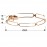 Plafon Led Colette Ø80 Oro Rosa 786508