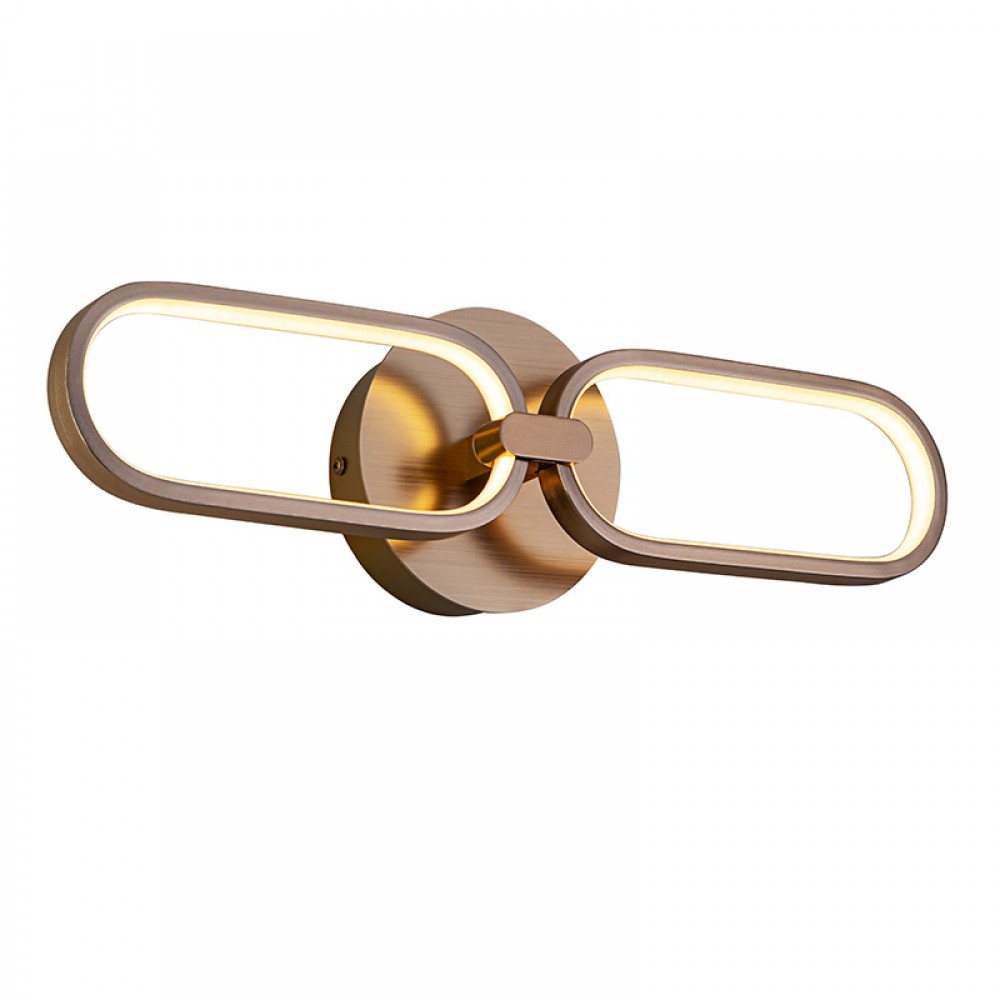Schuller, Aplique 2L Led Colette Oro Rosa 787017