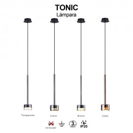 Mantra, Mantra Colgante 1 Luz Tonic Cromo 7875