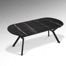 Mesa Comedor Antea Marmol Negro 789235