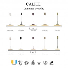 Mantra, Mantra Colgante 1 Luz Calice Verde 7898