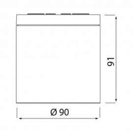 Mantra, Mantra Plafon Exterior Gu10 1 Luz Ip54 Kandanchu Gris Oscuro 7905