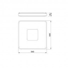 Mantra, Mantra Plafon LED 100w 2700k-5000k Control Remoto Coin Blanco 7916