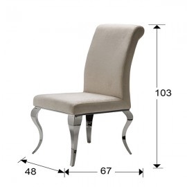 Schuller, Silla Barroque Acero Beige 792549