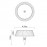 Mantra Tapa de Botella LED 2w 3000k Recargable Relax Blanco 7930