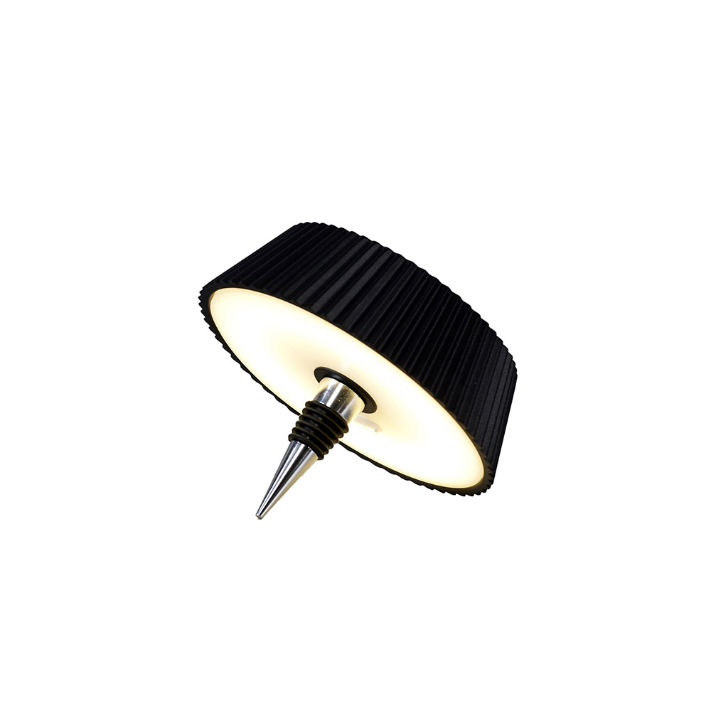 Mantra, Mantra Tapa de Botella LED 2w 3000k Recargable Relax Negro 7931