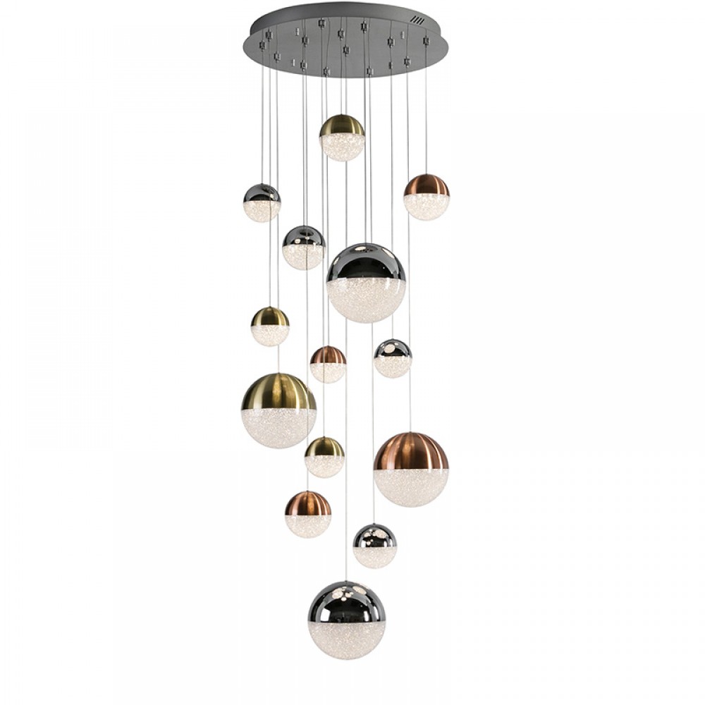 Schuller, Lampara 14L Led Sphere Cromo Ø60 Dimable 793258B