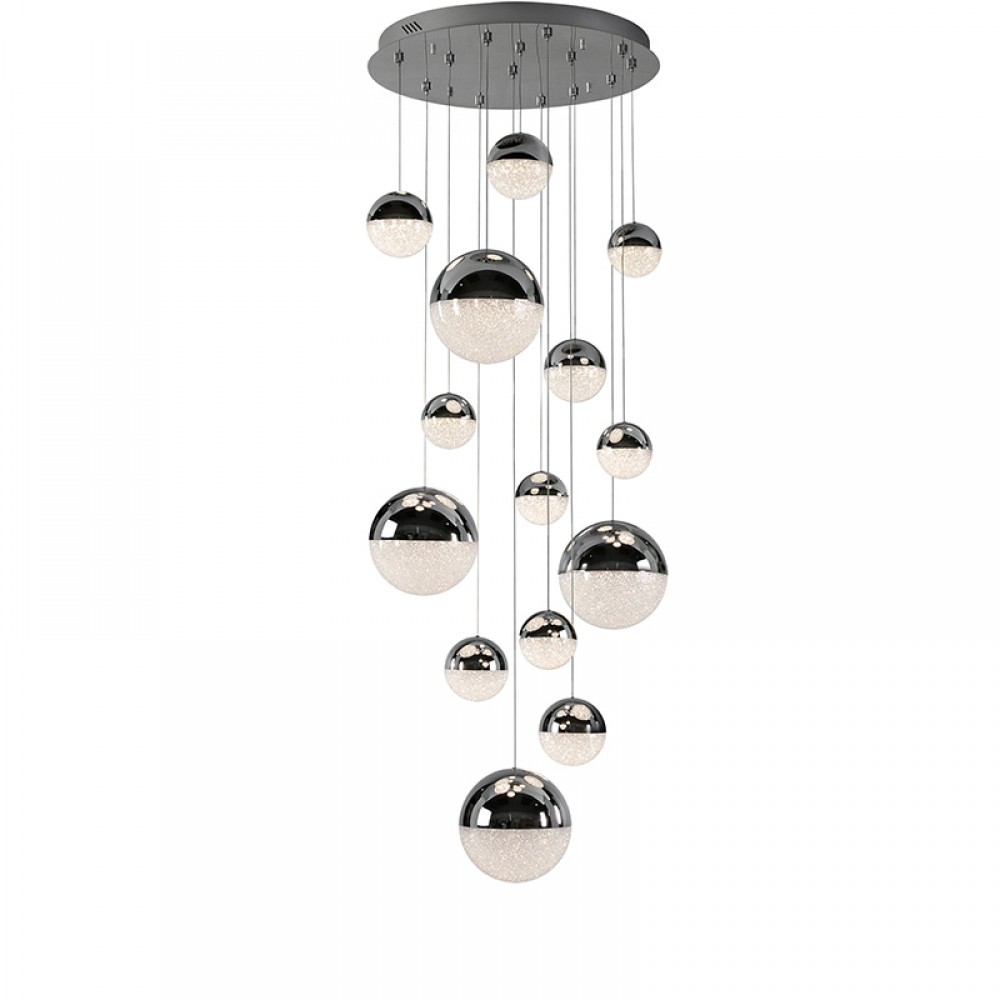 Schuller, Lampara 14L Led Sphere Cromo Ø60 Dim 793269B