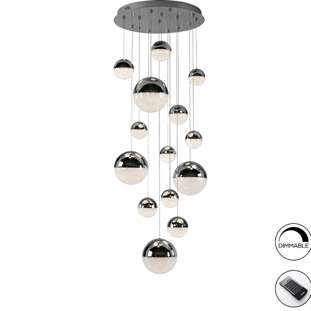 Schuller, Lampara Sphere 14 Luces Cromo 793269GD