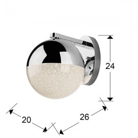 Schuller, Aplique Led Sphere Cromo 793371