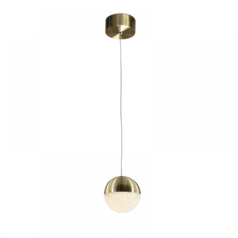Schuller, Lampara 1L Led Sphere Ø12 Laton 793429