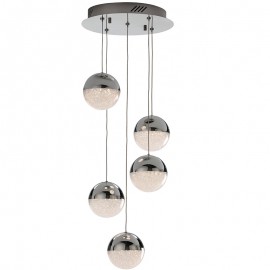 Lampara Led Sphere Cromo Tulipas 24 W 793523