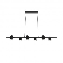Mantra Lampara Lineal Gu10 6 Luces iOS Negro 7937