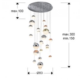 Schuller, Lampara 27L Led Sphere ColØ80 Cct 793960K