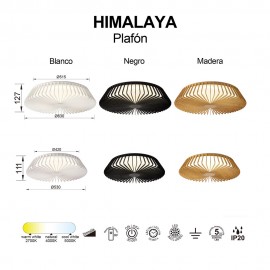 Mantra, Mantra Plafon LED 80w 3000k Himalaya Plafon Negro 7965