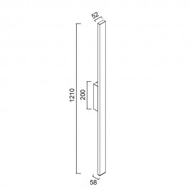 Mantra, Mantra Aplique Exterior LED Ip54 Lotus Negro 7992
