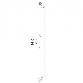 Mantra, Mantra Aplique Exterior LED Ip54 Lotus Gris Oscuro 7995