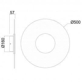 Mantra, Mantra Aplique LED 18w 3000k Venus Blanco 8012