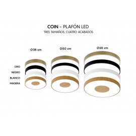 Mantra, Mantra Plafon LED 100w 2700k-5000k Control Remoto Coin Oro 8036