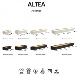 Mantra, Mantra Aplique LED 21w 4000k Altea Blanco 8097