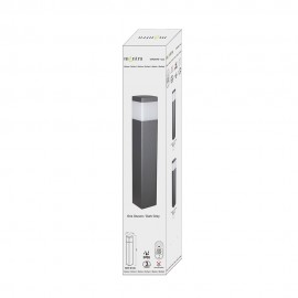 Mantra, Mantra Baliza Exterior E27 Ip65 Chicago Gris Oscuro 8108